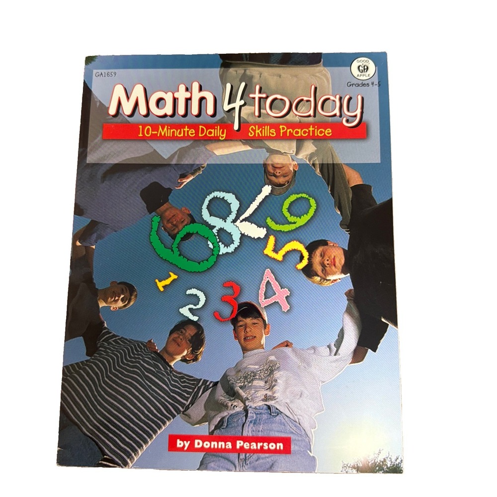 Math 4 Today Grade 4-5 Paperback Donna Pearson Carson-Dellosa 9781564179807